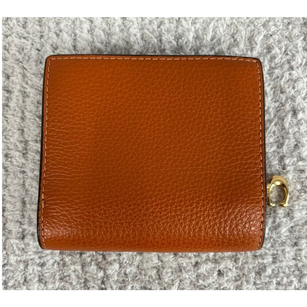 Coach Brown Leather Bifold Snap Wallet J2330 #76935 - Picture 2 of 8